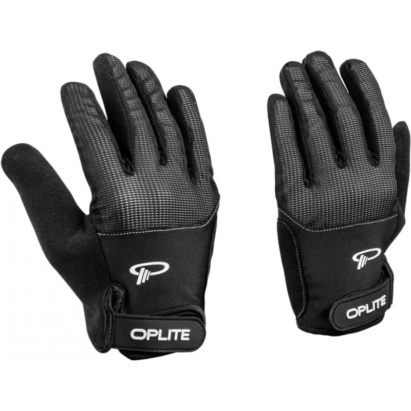 Oplite OP-GLOVE M rukavice pre sim racing - čierna - umelá koža - polyester - silikón - spandex - 100 mm - 224 mm - 150 g