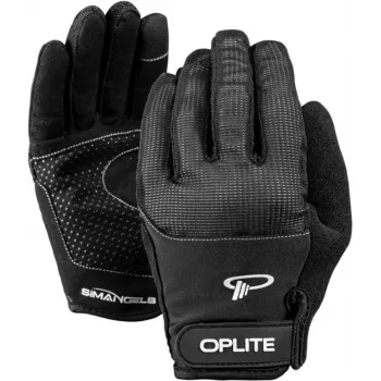 Oplite OP-GLOVE M rukavice pre sim racing - čierna - umelá koža - polyester - silikón - spandex - 100 mm - 224 mm - 150 g