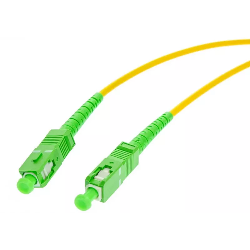 OPTIX jednovidové 9/125 simplexné optické patch kábel, 3m, SC/APC na SC/APC, 3,0 mm LSZH žltý