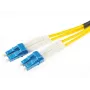 OPTIX Singlemode duplex optický patch kábel LC/UPC na LC/UPC 3m LSZH žltý