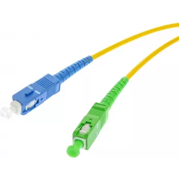 OPTIX Single-Mode optický patch kábel SC/UPC na SC/APC Simplex 1m LSZH žltý