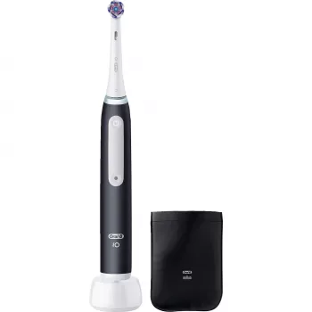 Oral-B iO White Clean elektrická zubná kefka, čierna/biela s cestovným puzdrom