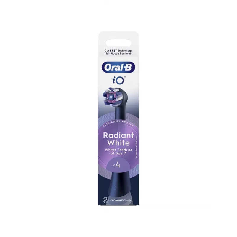 Oral-B iO Whitening náhradné hlavy kefky balenie 4 ks (čierne)