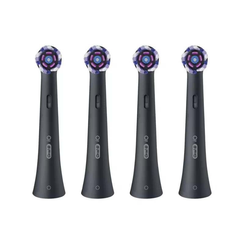 Oral-B iO Whitening náhradné hlavy kefky balenie 4 ks (čierne)