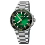 ORIS Aquis Date Calibre 400 pánske automatické hodinky 41,50 mm zelený ciferník nehrdzavejúci oceľový remienok 41270782209PE