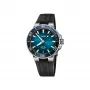 ORIS pánske potápačské hodinky 41350742274FC 41.50mm automatické modrý ciferník modrý gumený remienok