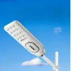 ORLLO 400W solárna LED pouličná lampa s 28W panelom, senzorom pohybu a diaľkovým ovládačom, 2713LM, 6500K