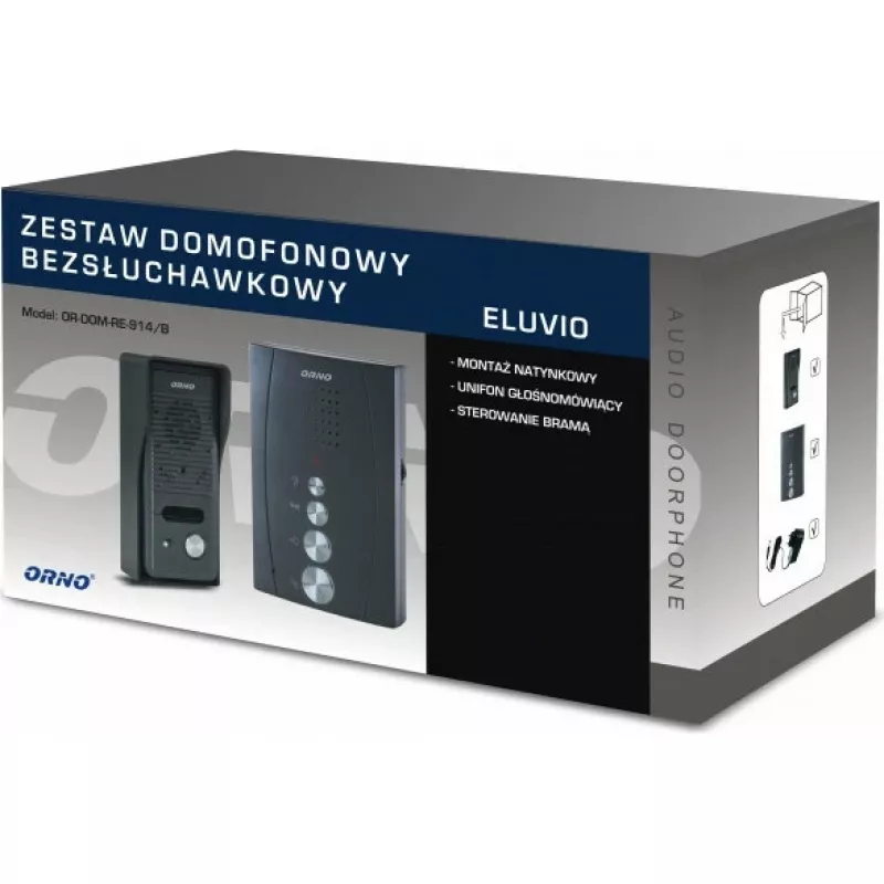 ORNO OR-DOM-RE-914/B audio domáci telefón čierny