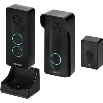 ORNO OR-DOM-YR-934/B bezdrôtový interkom s DECT technológiou, 1 slúchadlo, 1 vonkajšia jednotka, IP44, biela