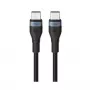 ORSEN S53 USB-C na USB-C kábel 3A 1m čierny