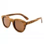 ORYGIN WOOD-B unisex slnečné okuliare s dreveným rámom, UV400 ochrana, hnedé tónované sklá, 45/25/145 mm