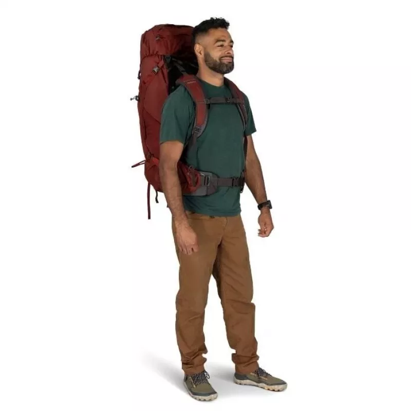 Osprey Aether 65 trekingový batoh S/M granátová červený