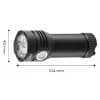 OSRAM P9 LED USB nabíjateľná baterka 3300 lm čierna