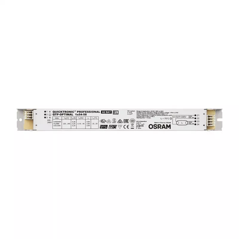 OSRAM QTP-OPTIMAL 1x54-58/220-240 EVG elektronický predradník pre T5/T8 žiarivky (16/26mm)