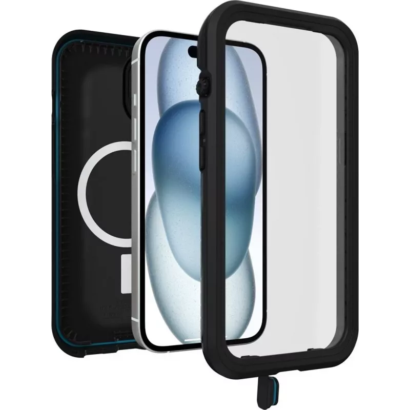 OtterBox FRE MagSafe ochranné puzdro pre Apple iPhone 15 - čierne