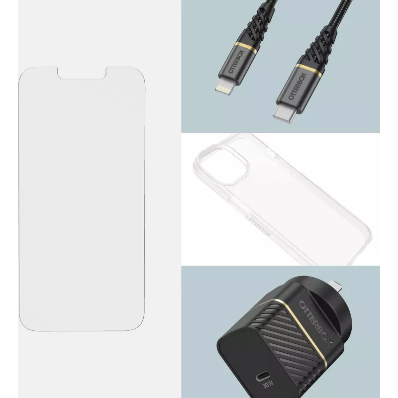 OtterBox Premium Glass antimikrobiálne Clear ochranné sklo pre Apple iPhone 13/13 Pro/14/14 Pro