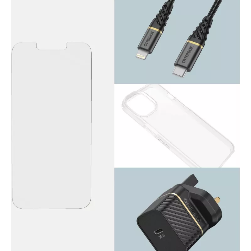 OtterBox Premium Glass antimikrobiálne ochranné sklo pre iPhone 14/13/13 Pro - Clear