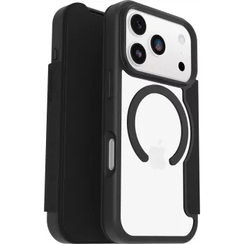 OtterBox React Folio MagSafe pre iPhone 17 Pro Black Crystal - Clear/Black