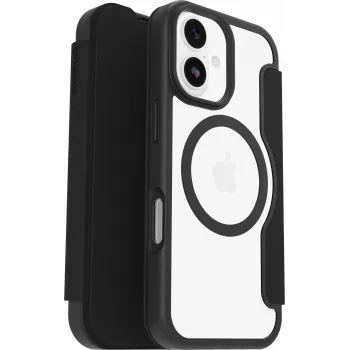 OtterBox React Folio MagSafe Series puzdro pre Apple iPhone 17 - Black Crystal (transparentná/čierna)