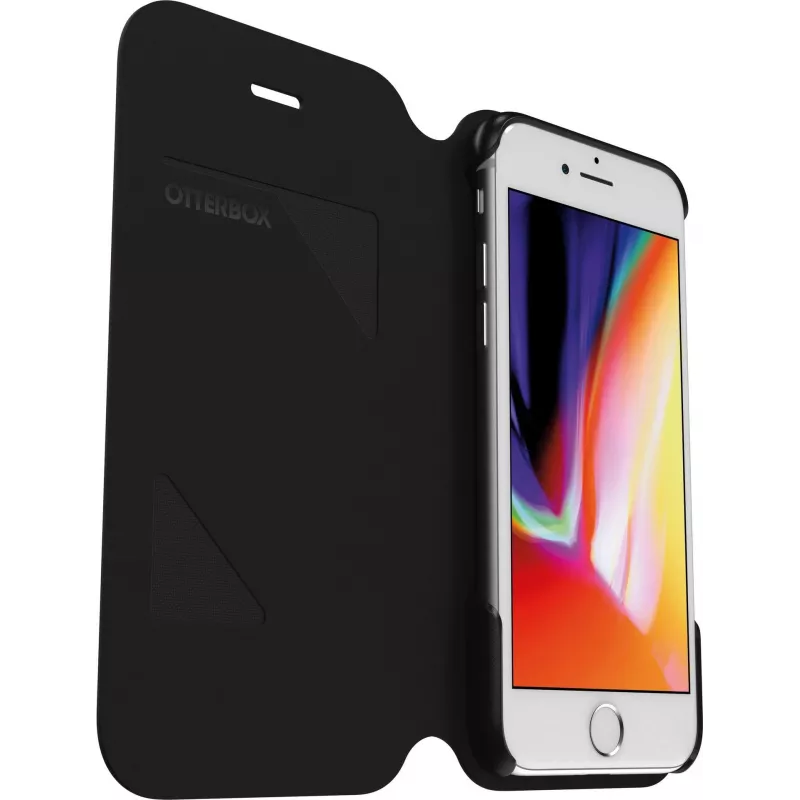 OtterBox Strada Series flipové puzdro pre Apple iPhone 6/6s/7/8/SE (2. & 3. Gen) - čierna