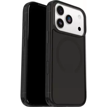 OtterBox Symmetry Clear MagSafe Series puzdro s tlačidlom ovládania kamery pre Apple iPhone 17 Pro - Black Mist