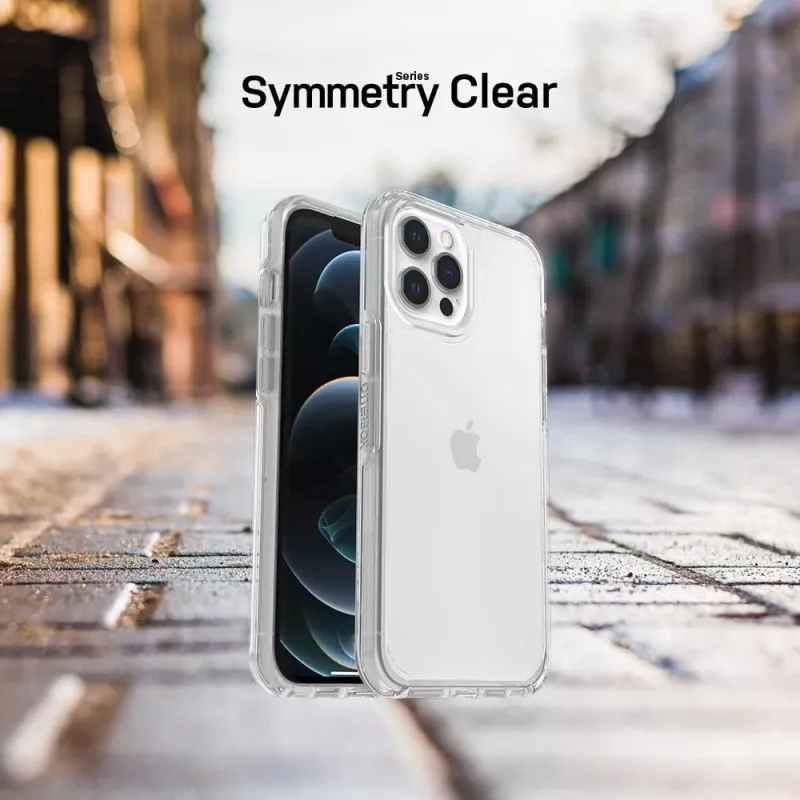 OtterBox Symmetry Series puzdro pre iPhone 12 a iPhone 12 Pro - Clear
