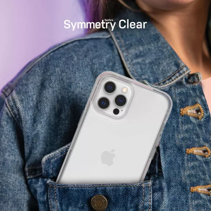 OtterBox Symmetry Series puzdro pre iPhone 12 a iPhone 12 Pro - Clear