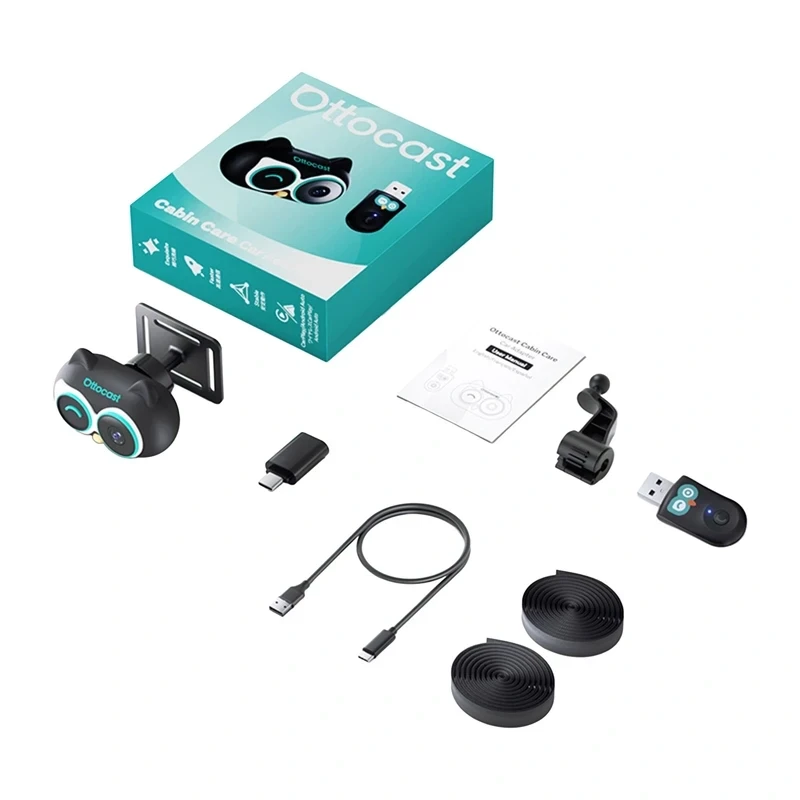 OTTOCAST CA520 bezdrôtový CarPlay adaptér s Car Nanny (Cabin Care)