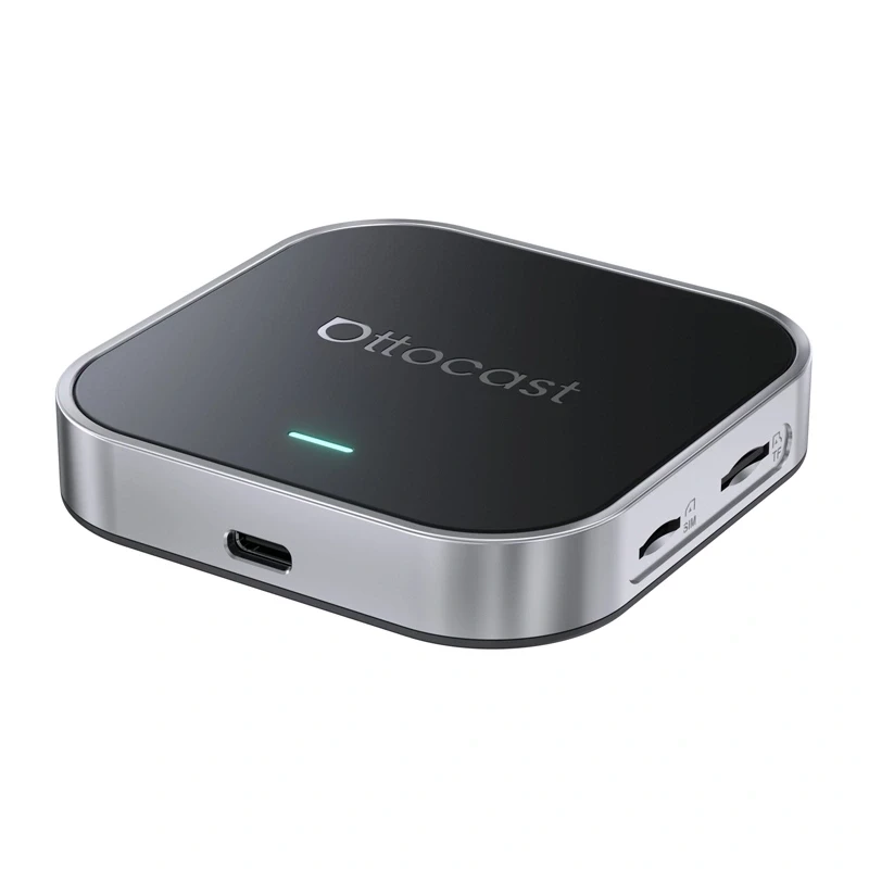 OTTOCAST OttoAibox E2 bezdrôtová CarPlay & Android Auto AI box