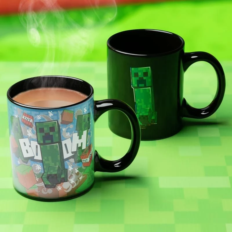 Paladone Minecraft Creeper hrnček meniaci farbu teplom