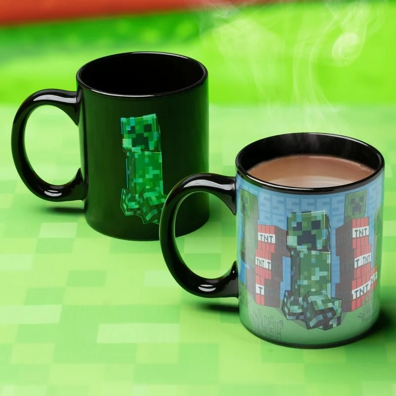 Paladone Minecraft Creeper hrnček meniaci farbu teplom
