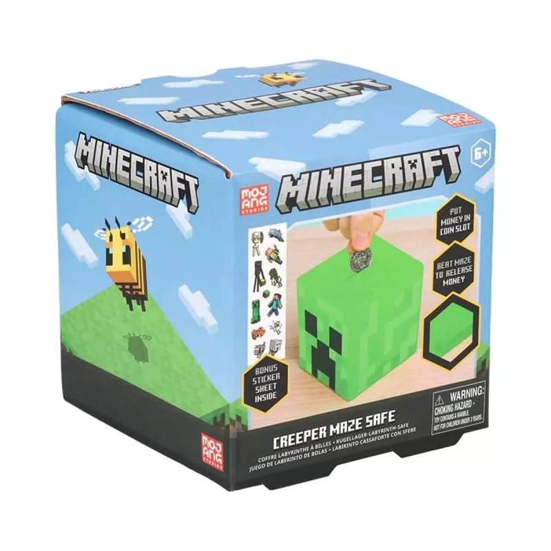 Paladone Minecraft Creeper Maze Safe V2 – elektronický puzzle trezor so zvukovými efektmi Creeper
