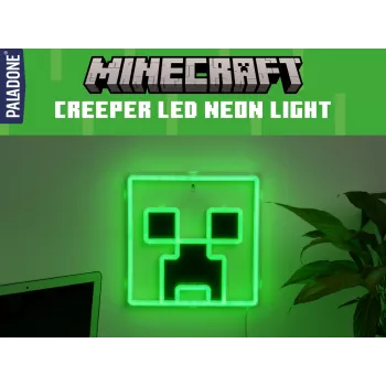Paladone Minecraft Creeper LED nástenné neónové svetlo