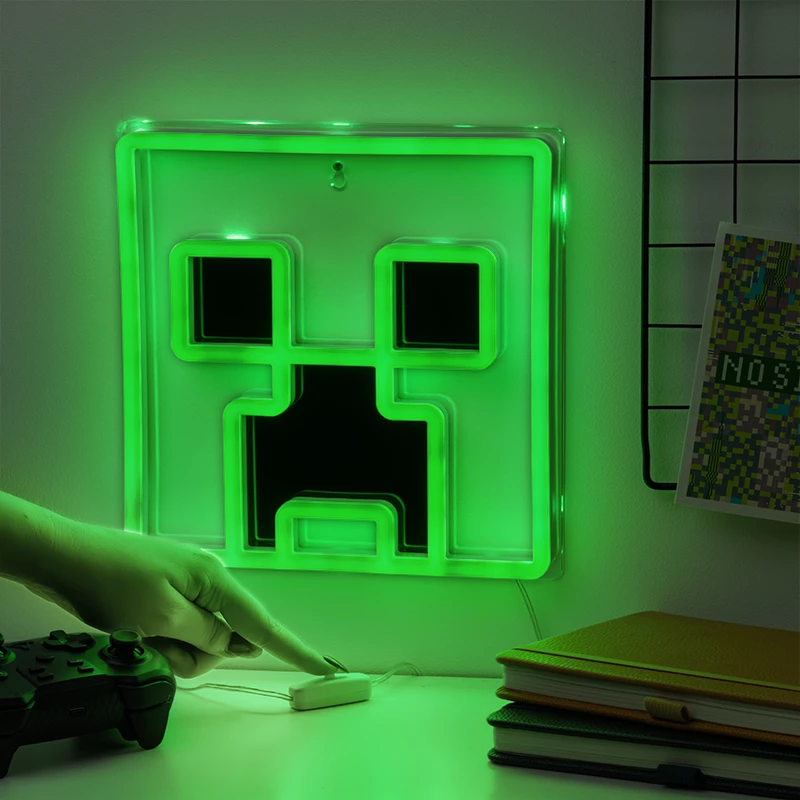 Paladone Minecraft Creeper LED nástenné neónové svetlo