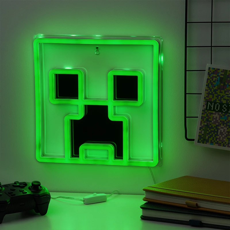 Paladone Minecraft Creeper LED nástenné neónové svetlo