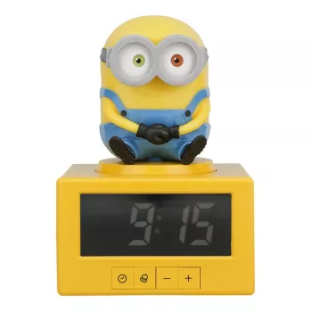 Paladone Minions Icon budík - digitálny LED, USB napájaný, Snooze
