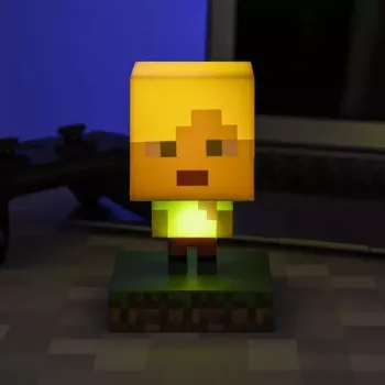 Paladone PP6591MCF Minecraft Alex Icon Light - USB napájaná LED nočná lampa, viacfarebne meniaca