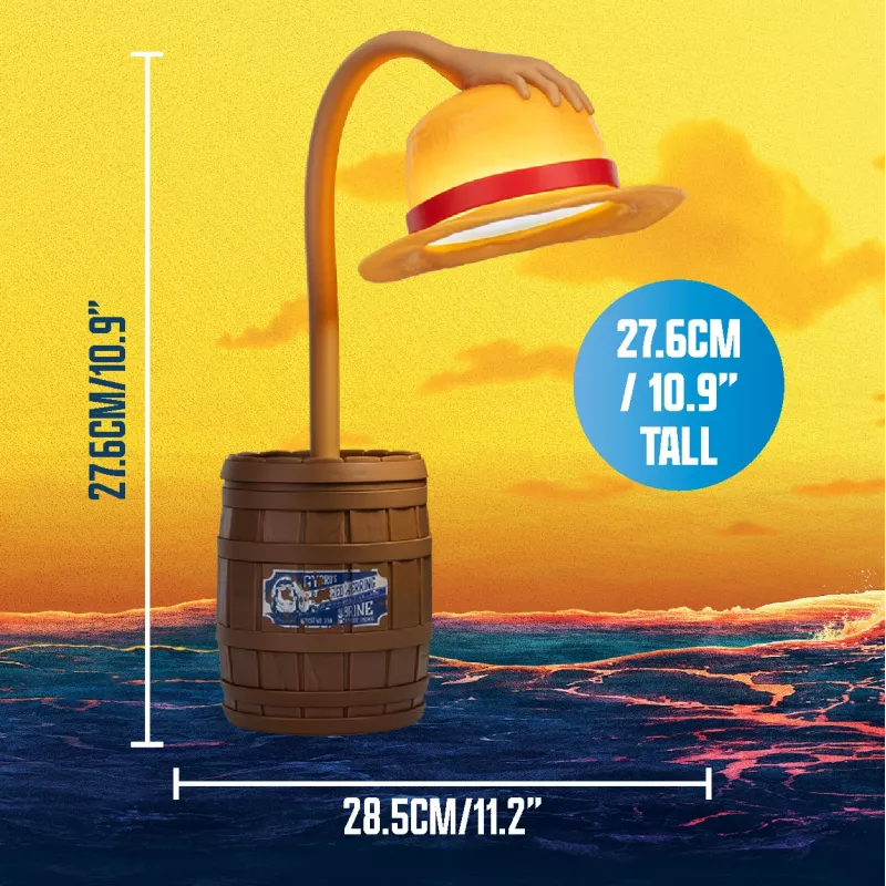 Paladone Straw Hat Posable Light - One Piece Luffy stolná lampa, USB napájaná LED