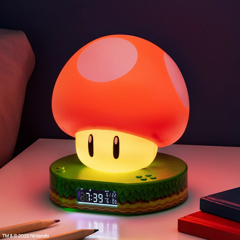 Paladone Super Mushroom digitálny budík