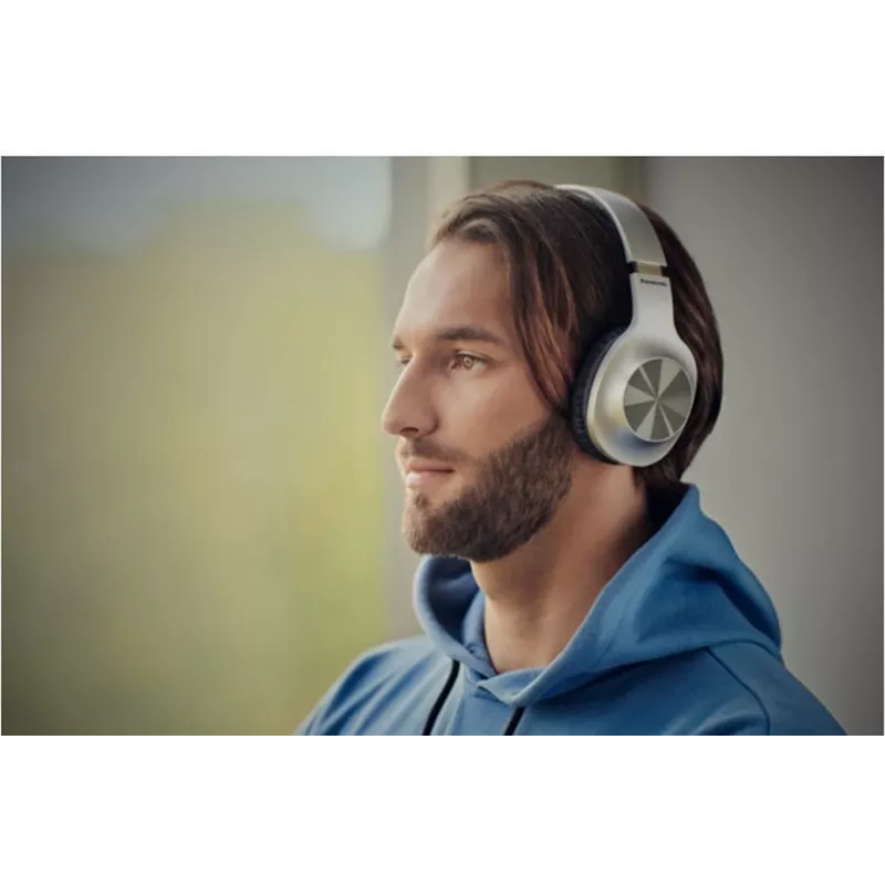 Panasonic RB-HX220BDES bezdrôtové slúchadlá on-ear, Bluetooth, mikrofón, XBS, Strieborná