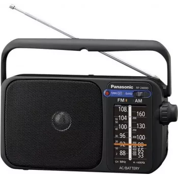 Panasonic RF-2400DEG-K prenosné analógové AM/FM rádio - čierne