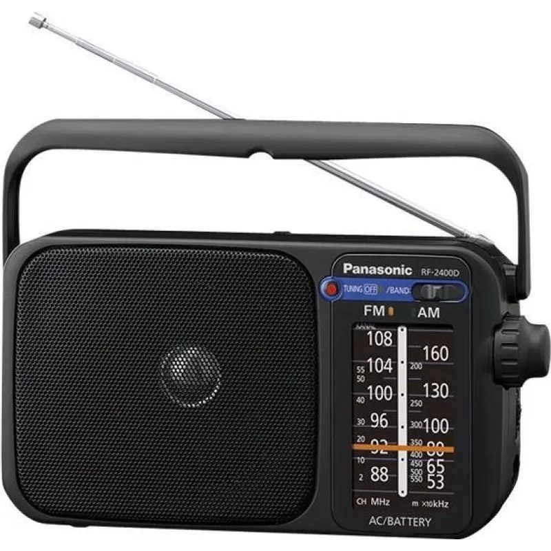 Panasonic RF-2400DEG-K prenosné analógové AM/FM rádio - čierne