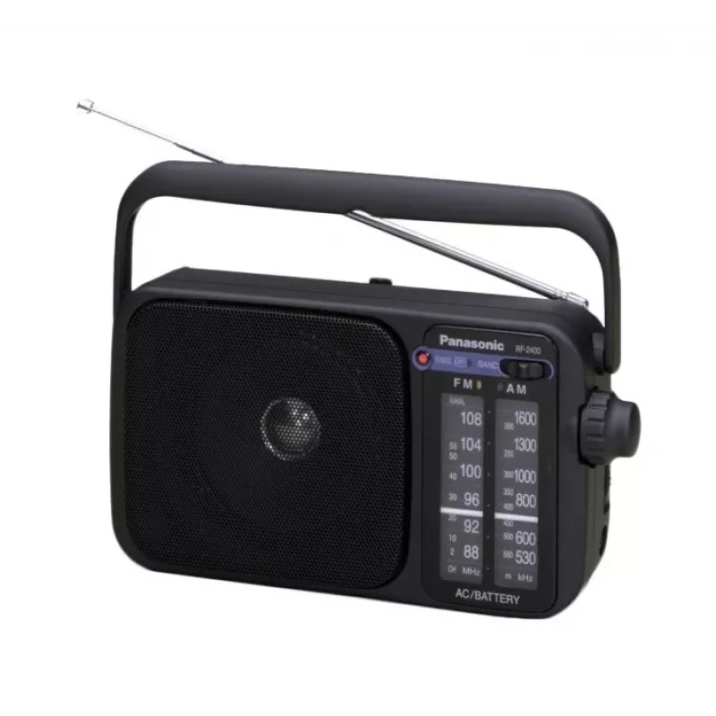 Panasonic RF-2400DEG-K prenosné analógové AM/FM rádio - čierne
