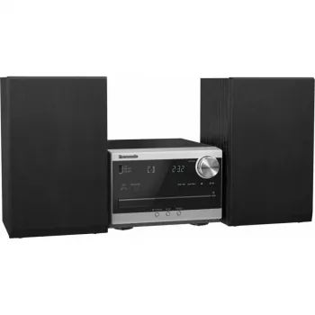 Panasonic SC-PM272EG-S micro Hi-Fi systém s CD, Bluetooth, DAB/DAB+ rádiom, USB a AUX - strieborný (20 W RMS)