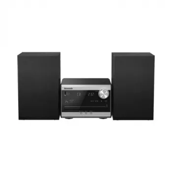 Panasonic SC-PM272EG-S micro Hi-Fi systém s CD, Bluetooth, DAB/DAB+ rádiom, USB a AUX - strieborný (20 W RMS)