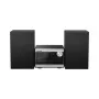 Panasonic SC-PM272EG-S micro Hi-Fi systém s CD, Bluetooth, DAB/DAB+ rádiom, USB a AUX - strieborný (20 W RMS)