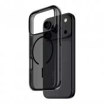 PanzerGlass CARE Smokey puzdro s čiernym MagSafe pre iPhone 17 Pro