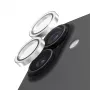 PanzerGlass Hoops Glitter Silver Ochrana objektívu fotoaparátu pre iPhone 17 / iPhone 16 / 16 Plus