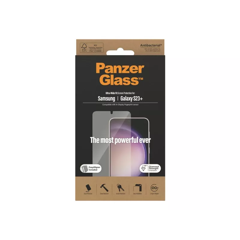 PanzerGlass Ultra-Wide Fit ochranná fólia displeja pre Samsung Galaxy S23+ s aplikátorom