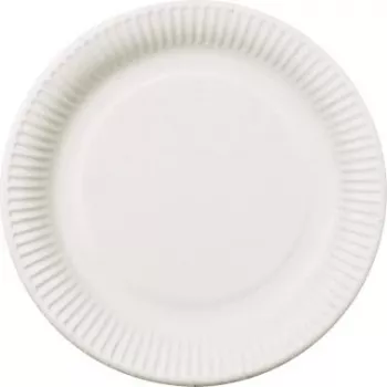 PAPSTAR pure jednorazový tanier okrúhly 26 cm extra silný biely cukrová trstina-bagasa 50 ks 11176